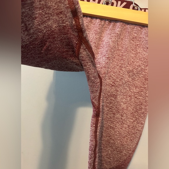 Gymshark Seamless Pants - Burgundy/Maroon - Picture 4 of 6